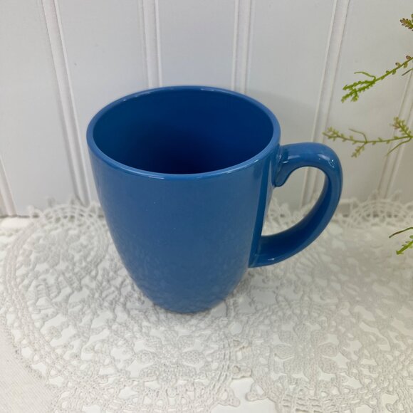 Set Of 4 Corelle Stoneware Coffee Tea Mugs 10 Oz Blue - Picture 5 of 10